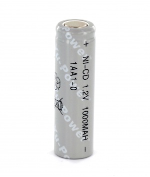 Elément Ni-Cd 1,2V 1000mAh AA Yuasa (1AA1-0)