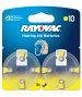 Pack de 8 piles auditives 10 rayovac PR70