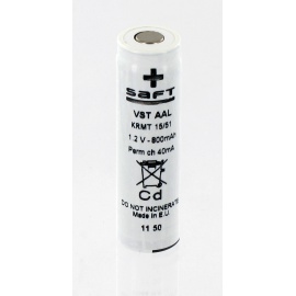 Saft Batterie 1.2V 800mAh VST AAL NiCd - gegenüber Schweißhülsen
