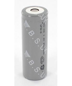 Elément Ni-Cd 1.2V 8Ah F + cosses a souder opposées