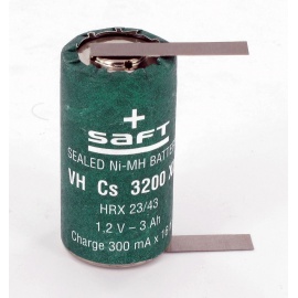 Saft VH Cs 3200 XL 1.2V 3Ah NiMh - baccelli di saldatura