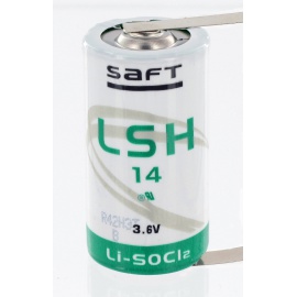 Pile Lithium 3.6V 5.8Ah LSH14 format C + cosses à souder