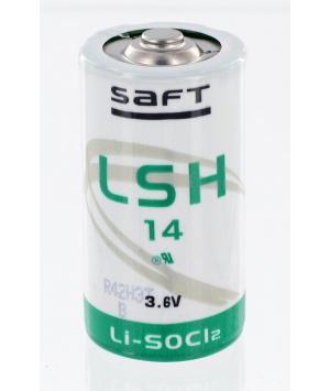 Batería de litio Saft 3.6V 5.8Ah LSH14 Formato C - cables