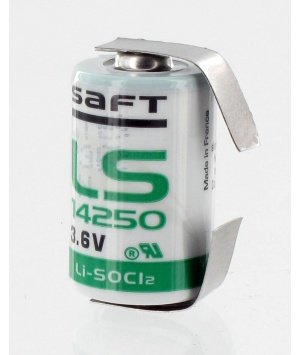 Batería de Litio Saft 3.6V - 1/2AA LS14250 - Vainas de Soldadura