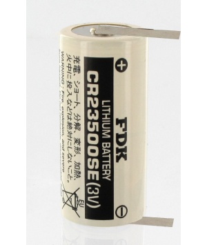 Batteria al litio 3V CR23500SE - baccelli di saldatura