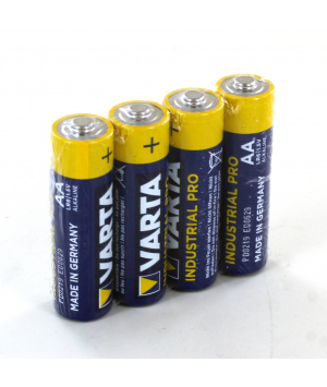 Shrink 4 piles Alcalines LR06 Industrial - Varta - Shrink 4 piles Alcalines LR06 Industrial - Varta -