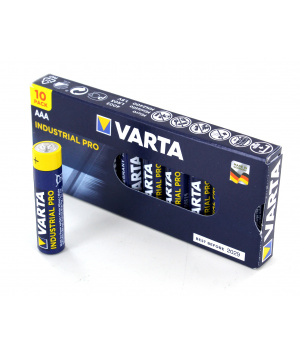 10 Baterías Alcalinas Industriales Pro Varta - AAA LR03