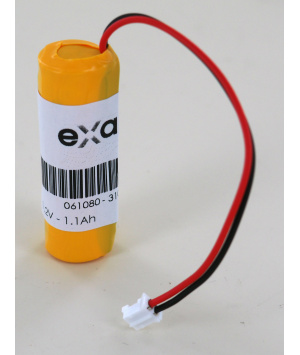 Battery 1.2V 1.1Ah NiMh 061080 BAES and SATI Connected Legrand