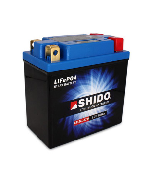 Batterie moto LiFePO4 12.8V 4Ah 240A Shido LB12AL-A2Q