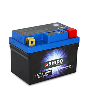 LiFePO4 Motorrad batterie 12.8V 2Ah 120A Shido LTZ5S