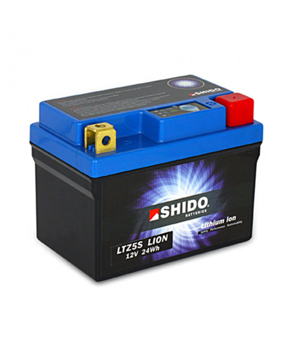 Shido LTZ8V lithium Ions Batterie 12V LiFePO4 (YTZ8V) - Moto