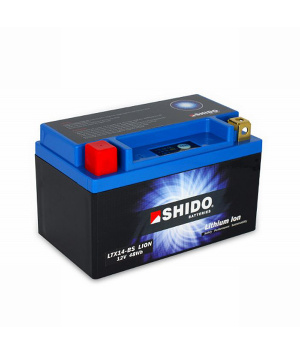 Batterie moto LiFePO4 12.8V 4Ah 240A Shido LTX14-BS