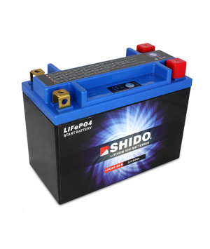 Batteria moto LiFePO4 12.8V 7Ah 420A Shido LTX20L-BS Q
