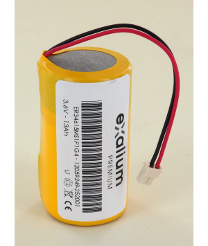 Pile 3.6V 13Ah Lithium for siren Avidsen BlyssBox, Thombox