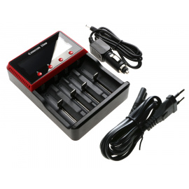 Charger 4 Li-Ion All formats IMR 26650, 18650, 17500