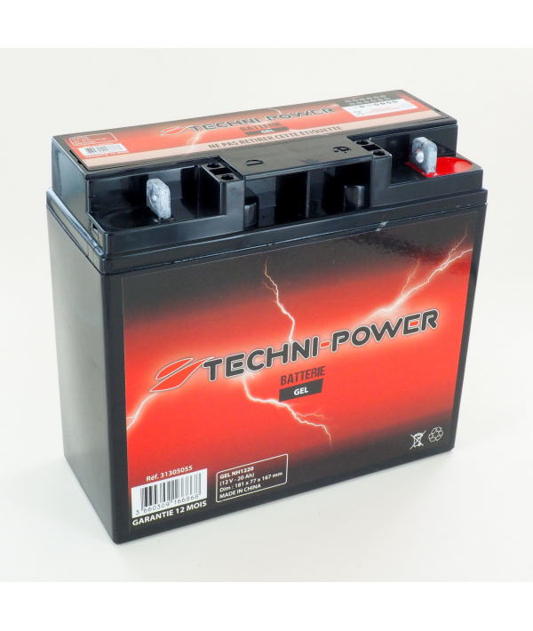 mensual Infectar Tantos Batería de motocicleta de plomo Gel 12V 20Ah 160A sin mantenimiento NH1220