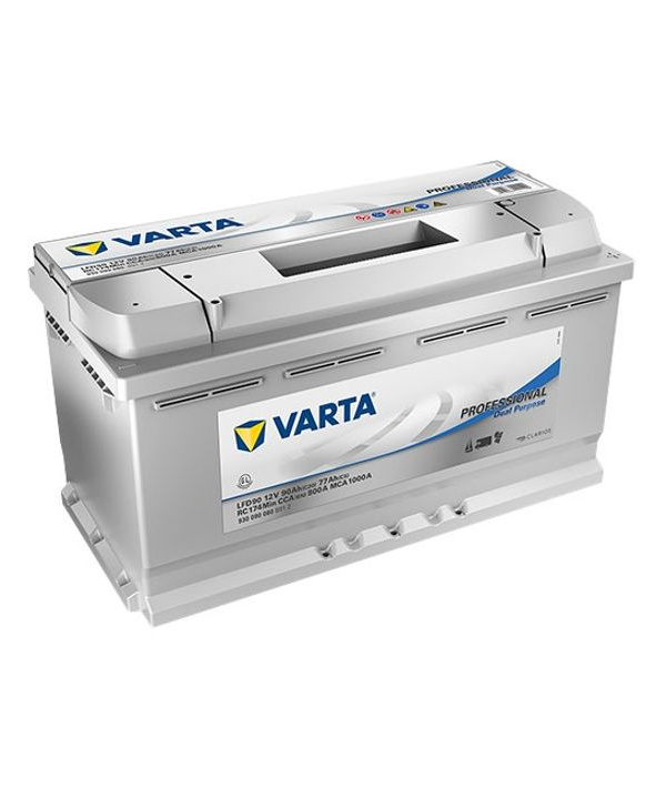 Batterie plomb décharge lente 12v 90ah 800A dual purpose LFD90 VARTA