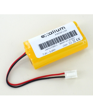 Batterie 7.4V 3.4Ah Li-ion pour aspirateur Kokido VEKTRO Z200 (KOK18650-200B2P)