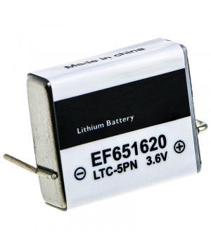 Batería de litio 3.6V 550mAh EF651620, LTC-5PN