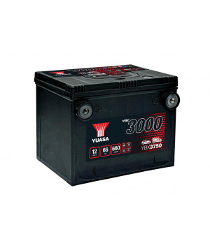 Batterie démarrage plomb 12V 66Ah 660A Yuasa YBX3750