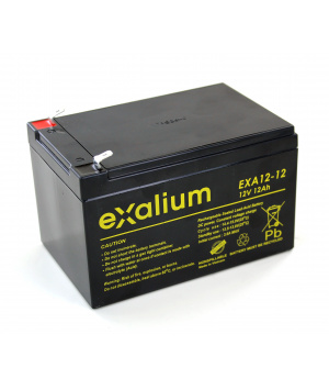 Batterie plomb Exalium 12V 12Ah EXA12-12FR V0
