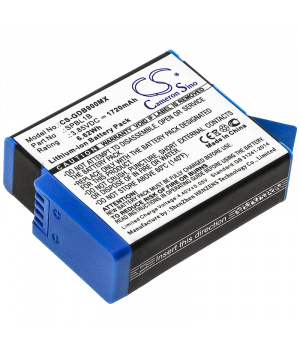 Batteria 3.85V 1.72Ah Li-ion SPBL1B per Gopro Hero 9