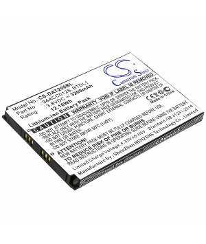 Batterie 3.8V 3.2Ah Li-ion BTDL1 pour Datalogic Axist