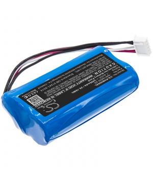 Battery 7.4V 3.4Ah Li-Ion for Speaker ShoqBox SB500M Philips