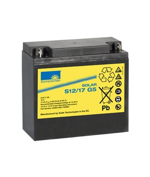 Batterie Solaire plomb 12V 18Ah S12/17G5 Sonnenschein