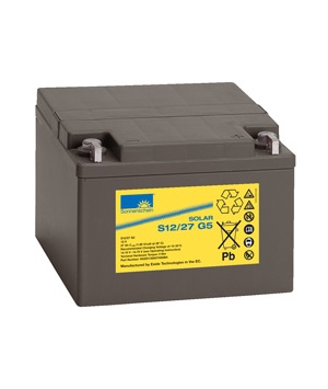 Battery solar lead 12V 27Ah S12 / 27G 5 Sonnenschein Battery solar lead 12V 27Ah S12 / 27G 5 Sonnenschein