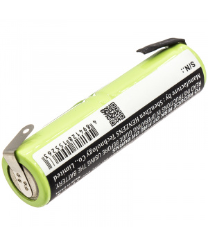 Batería 2.4V 600mAh NiMh GP75AAH2A1H para Babyliss for Men E832E cortacésped