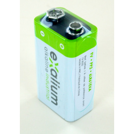 Batteria 9V 6LR61 alcalina EXALIUM