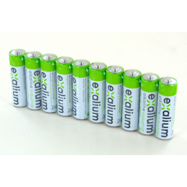 10 batteries LR06 AA 1.5V alkaline EXALIUM