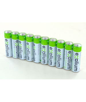 10 Batterien LR06 AA 1,5V alkaline EXALIUM