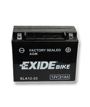 Batterie plomb AGM Moto 12V 21Ah 350A SLA12-23 Exide