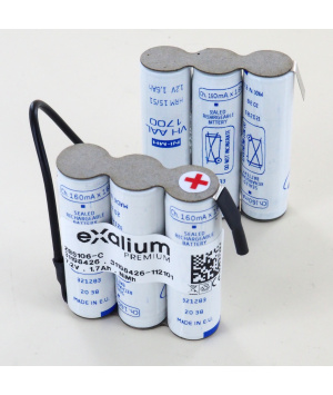 Batterie 7.2V 1.7Ah NiMh pour aspirateur AEG ELECTROLUX RAPIDO ZB 5106 (140033277033) Batterie 7.2V 1.7Ah NiMh pour aspirateur AEG ELECTROLUX RAPIDO ZB 5106 (140033277033)