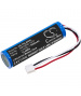 Battery 3.7V 3.4Ah Li-ion INR18650-1S1P for THERADOME LH80 Helmet