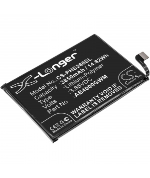Batteria 3.85V 3.85Ah LiPo AB4000GWM per Philips Xenium S266