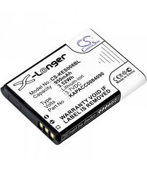 Batería de iones de litio de 3.7V 950mAh para lector de tarjetas vitales Kapelse ES-KAP-AD-VR