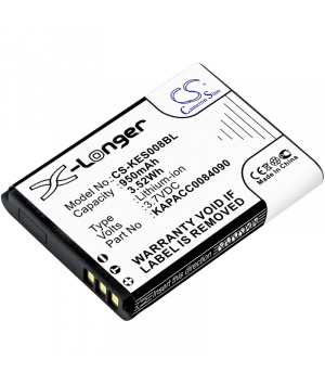 Batterie 3.7V 950mAh Li-ion pour lecteur de carte vitale Kapelse ES-KAP-AD-VR