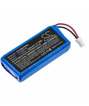 1.2V 600mAh NiMh battery for Sony Walkman NW-MS70D