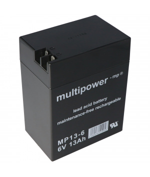 Batería de plomo 6V 13Ah Multipower MP13-6