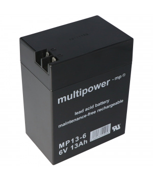 Batterie plomb 6V 13Ah Multipower MP13-6