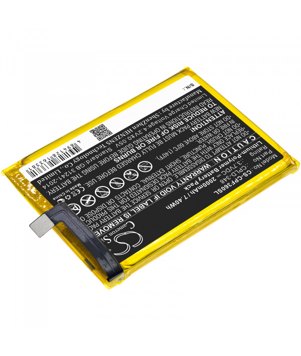 hostess Stem faint Batería 3.7V 2Ah LiPo CPLD-348 para Orange Fova hostess Stem faint Batería 3.7V 2Ah LiPo CPLD-348 para Orange Fova