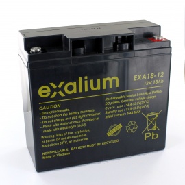 Exalium 12V 18Ah EXA18-12FR lead battery
