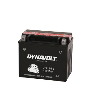 Batterie moto étanche 12V 10Ah 160A YTX12-BS / DTX12-BS sans