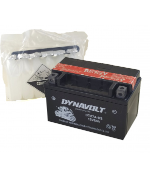 Batterie plomb moto 12V 6Ah 85A DTX7A-BS Dynavolt