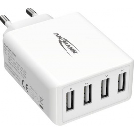 4-port USB charger 6A 30W Max Home Charger HC430