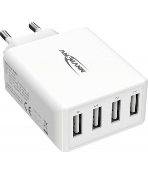 4-port USB charger 6A 30W Max Home Charger HC430