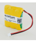 Batterie 3.6V 2.2Ah NiMh pour Lampe portable de sécurité Legrand 060797